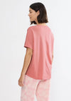 Triumph Palm Tree Short Sleeve Pyjama Top, Pink