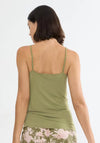 Triumph Aura Spotlight Pyjama Vest Top, Green