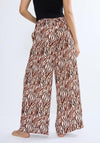 Triumph Summer Satin Print Trouser, White Multi