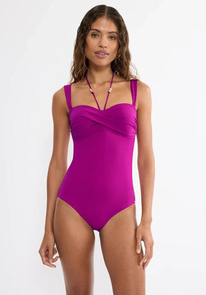 Triumph Summer Twist Bandeau Swimsuit, Pink