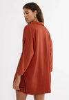 Triumph Summer Wear Linen Mix Boyfriend Shirt, Orange