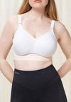 Triumph Triaction Hybrid Lite Sports Bra, White