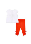 Tuc Tuc Baby Girl Frutti Tee and Legging Set, Orange Multi