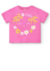 Tuc Tuc Girl Laguna Beach Aloha Short Sleeve Tee, Pink