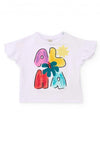Tuc Tuc Girl Aloha Short Sleeve Tee, White