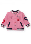 Tuc Tuc Mini Girl Heart and Stars Baseball Jacket, Pink