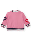 Tuc Tuc Mini Girl Heart and Stars Baseball Jacket, Pink