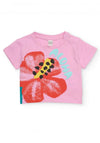 Tuc Tuc Girl Floral Aloha Short Sleeve Tee, Pink