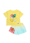 Tuc Tuc Girl Floral Top and Short Set, Yellow