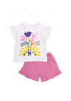 Tuc Tuc Girl Floral Tee and Short Set, Pink