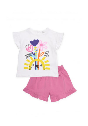 Tuc Tuc Girl Floral Tee and Short Set, Pink