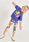 Tuc Tuc Girl Abstract Tee and Legging Set, Purple