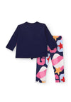 Tuc Tuc Mini Girl Cupcake Top and Legging Set, Navy
