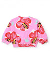 Tuc Tuc Girl Floral Long Sleeve Sweater, Pink