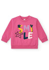 Tuc Tuc Girl Smile Long Sleeve Sweater, Pink