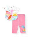 Tuc Tuc Girl Hummingbird Tee and Legging Set, Pink