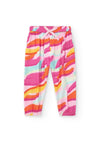Tuc Tuc Girl Tropical Print Trouser, Pink Multi