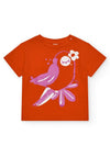 Tuc Tuc Bird Short Sleeve Tee, Red