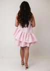 Yas Elana Layered Mini Dress, Pink