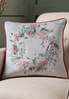 Dreams and Drapes Lodge Winter Sprigs 43x43cm Cushion, Green