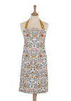 Ulster Weavers Bee Bloom Cotton Apron, Yellow Multi