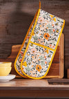 Ulster Weavers Bee Bloom Double Oven Glove, Yellow Multi