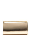 Una Healy Centrefold Diamante Metallic Clutch Bag, Gold
