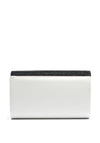 Una Healy Centrefold Diamante Metallic Clutch Bag, Black & White
