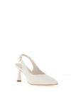 Una Healy Escapade Sling Back Court Heels, White