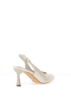Una Healy Escapade Pearl Sling Back Court Heels, Off White