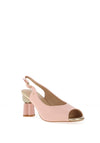 Una Healy Alone Together Chunky Geo Heeled Shoes, Mauvelous