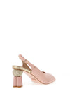 Una Healy Alone Together Chunky Geo Heeled Shoes, Mauvelous