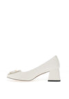 Una Healy Angel Eyes Mid-Block Heeled Shoes, Neutral