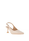 Una Healy Dust My Broom Patent Tapered Heeled Shoes, Cream