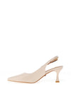 Una Healy Dust My Broom Patent Tapered Heeled Shoes, Cream