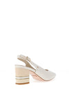 Una Healy Candy Man Sling Back Heeled Shoes, Piano Key White