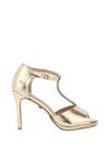 Una Healy Open Arms T-Bar Diamante Heeled Sandals, Bling Shimmer