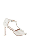 Una Healy Open Arms T-Bar Diamante Heeled Sandals, Moon Shimmer
