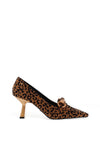 Una Healy Prison Blues Leopard Print Heels, Brown