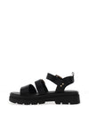 Una Healy Something Multi Strap Buckle Sandals, Black