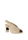 Una Healy Straight Line Diamante Block High Heeled Shoes, Bling Back