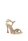 Una Healy Intodust Heeled Sandal, Gold