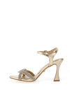 Una Healy Intodust Heeled Sandal, Gold