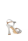 Una Healy Intodust Heeled Sandal, Silver