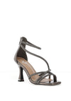 Una Healy Outlaw Heeled Sandal, Silver