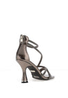 Una Healy Outlaw Heeled Sandal, Silver