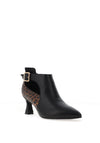 Una Healy Subway Animal Print Ankle Boot, Black