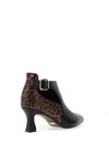 Una Healy Subway Animal Print Ankle Boot, Black
