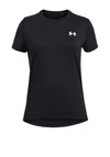 Under Armour Girls Knockout Short Sleeve Tee, Black