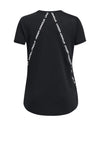 Under Armour Girls Knockout Short Sleeve Tee, Black